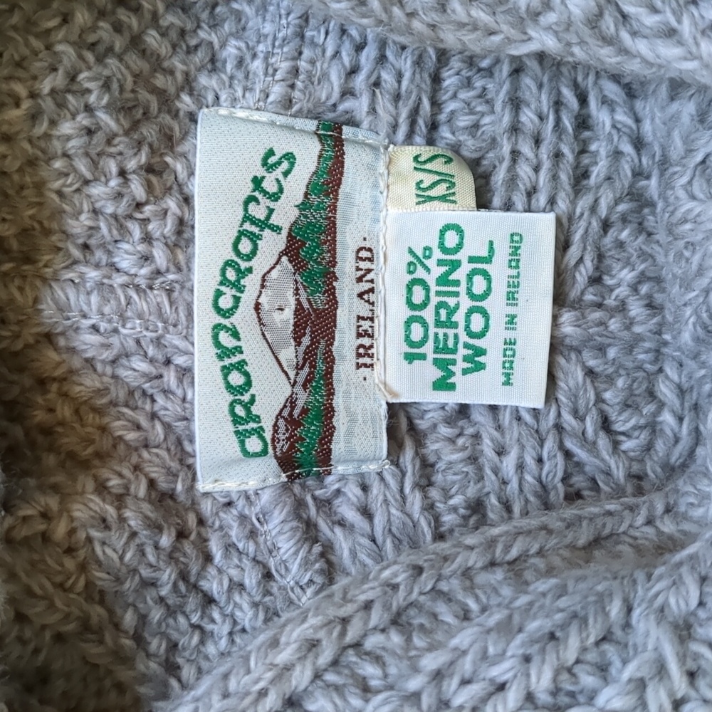 Aran Craft Merino Wool Button Cape Poncho - Picture 3 of 16